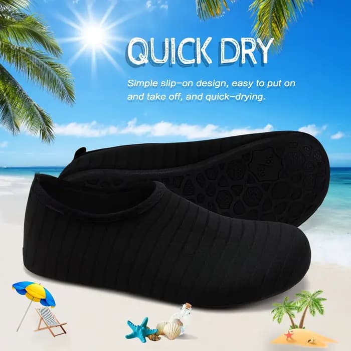 1 paire de chaussures d'eau pour femmes, chaussettes pieds nus, antidérapantes, à séchage rapide, pour hommes, plage, natation, Sports aquatiques
