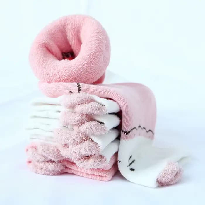 Chaussettes éponge épaisses et chaudes pour bébés