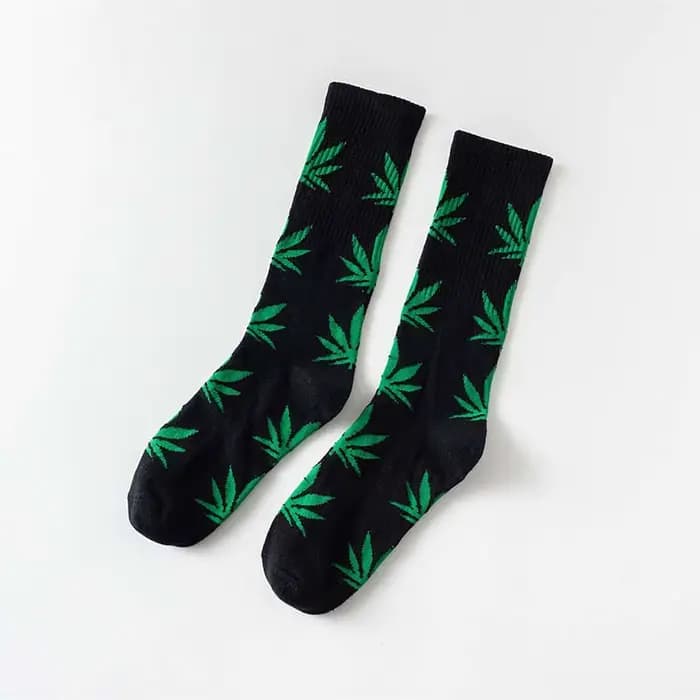 Pas cher femmes hommes cheville érable chaussette chanvre Meias feuille femme printemps été mauvaises herbes Skateboard Hip Hop chaussettes