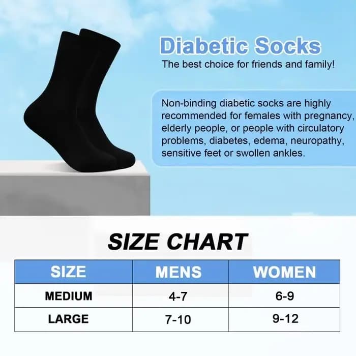 Chaussettes diabétiques pour hommes