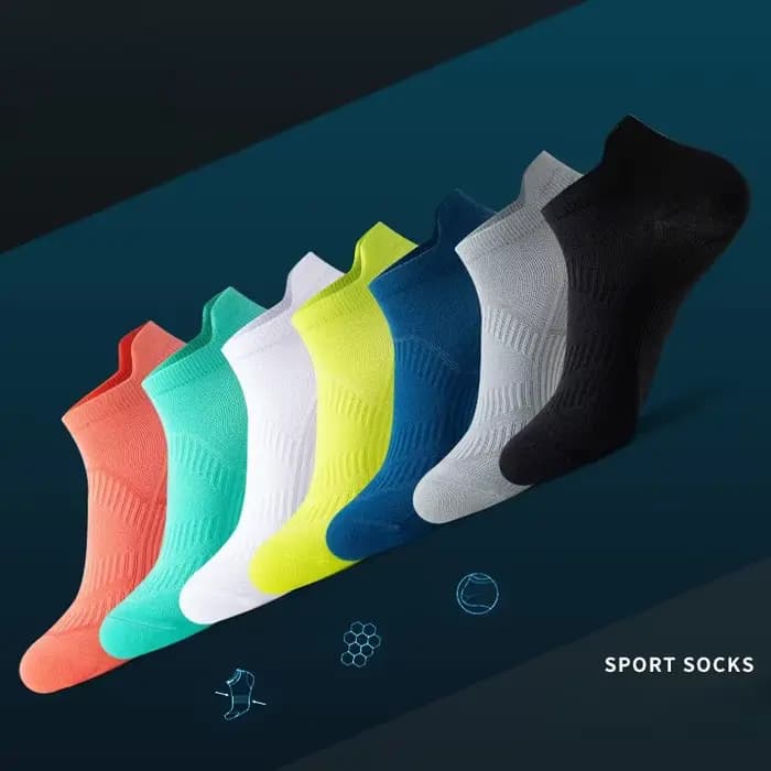 Chaussettes Bateau Courtes Absorbant la Sueur pour Homme et Femme