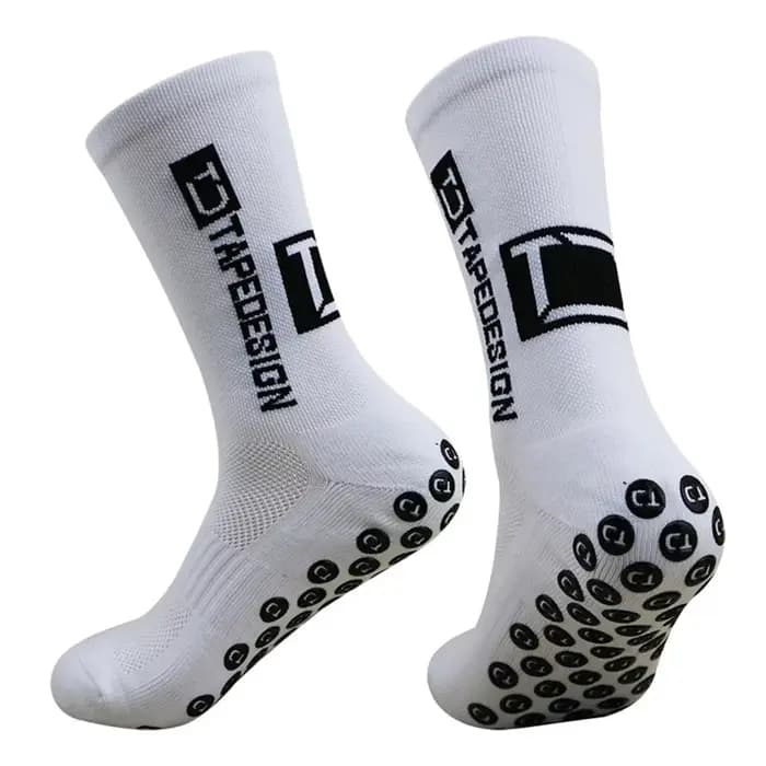 1 paire de chaussettes de football antidérapantes pour hommes