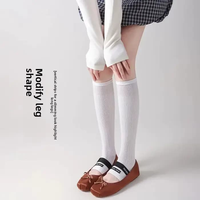 Chaussettes mi-longues Style Mary Jane pour femmes