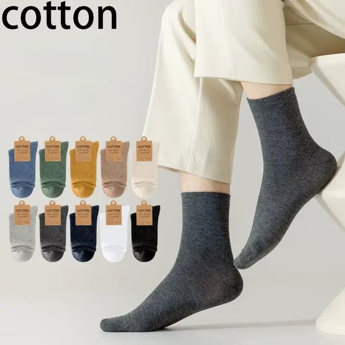 5/10 paires coton hommes chaussettes Pack respirant chaussette ensemble haute qualité