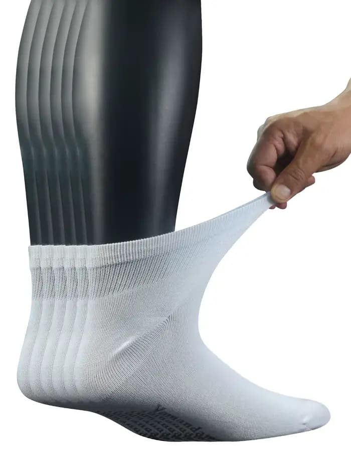 Chaussettes de rinçage pour diabétiques en bambou pour hommes