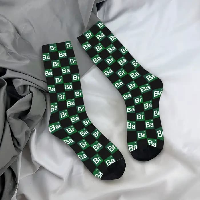 Chaussettes personnalisées Kawaii Breaking Bad Elements pour hommes et femmes