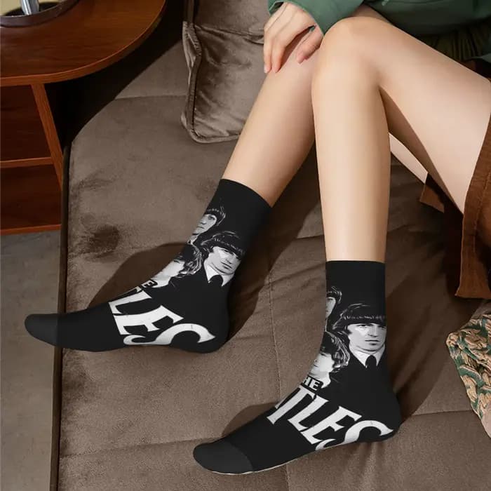 Chaussettes personnalisées imprimées The Beatle pour femmes et hommes