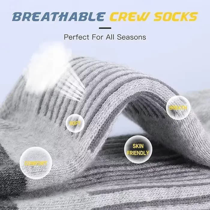 Chaussettes de randonnée respirantes anti-ampoules en maille pour hommes
