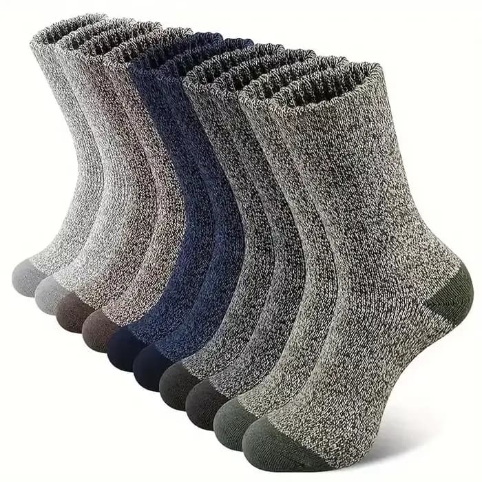 5 paires de chaussettes en laine mérinos pour homme et femme