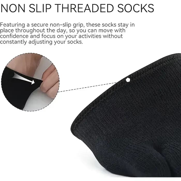 Chaussettes d'orteils invisibles antidérapantes pour femmes