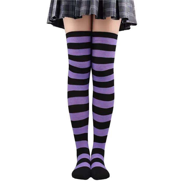 Chaussettes pour femmes rayures colorées personnalisées à la mode Cool Long Tube