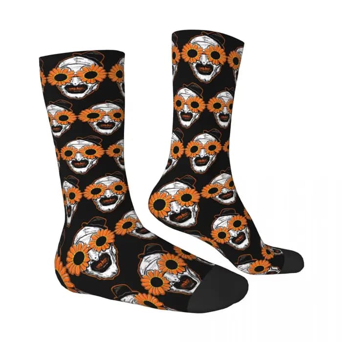 The Terrifier Art le Clown bas hommes chaussettes chaudes Vintage chaussettes automne Skateboard Anti-transpiration imprimé chaussettes cadeau d'anniversaire
