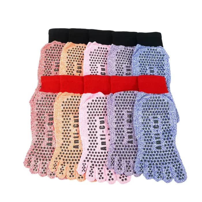 Chaussettes extérieures à cinq doigts Anti-coupure Silicone Surf Sports nautiques Plage Randonnée Escalade