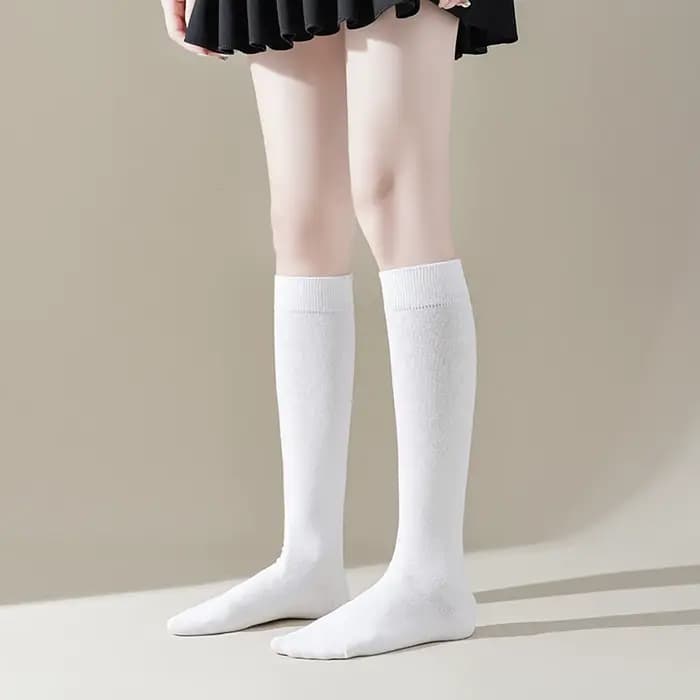 2 paires de chaussettes hautes pour femmes et filles