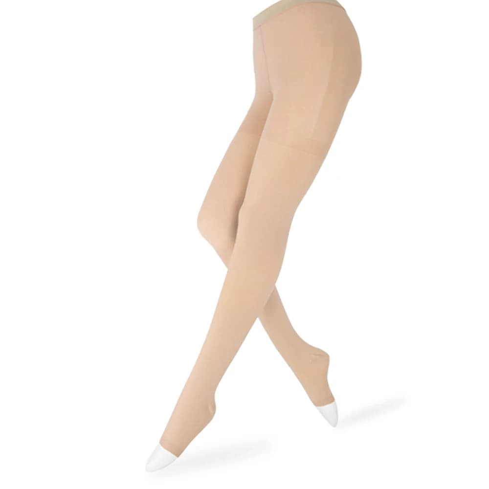 Collants de compression pour hommes et femmes, bas gradués à bout ouvert 30-40 mmHg pour DVT, varice