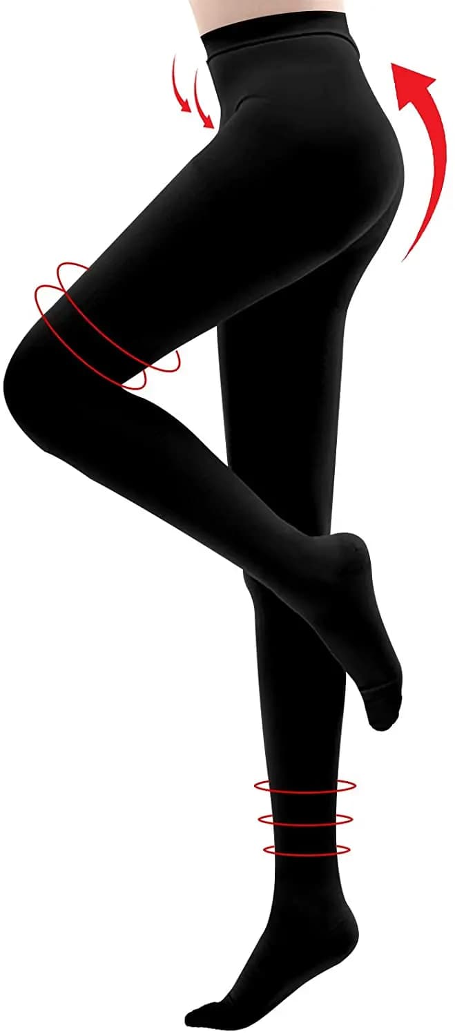 Collants de Compression pour femmes, 20 à 30 mmHg, dégradé, bas de Compression, prévention des varic