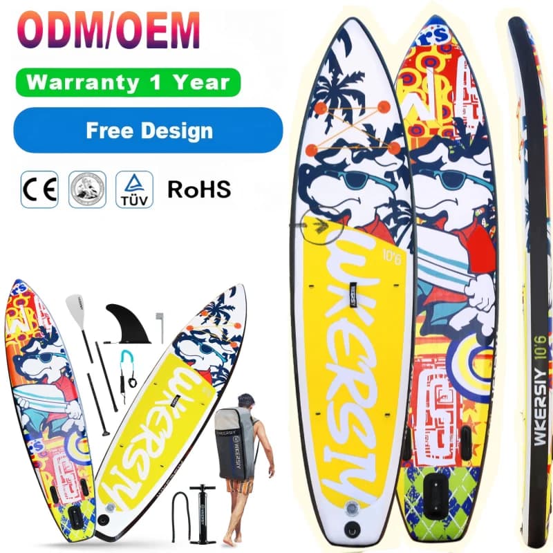 Nouveau Planche à pagaie gonflable personnalisable pour les Sports nautiques