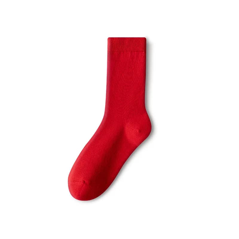 Chaussettes rouges du Nouvel An, chaussettes rouges pour l'année du zodiaque, chaussettes mi-mollet