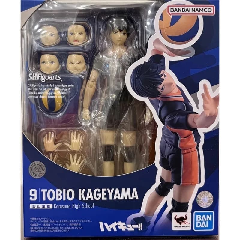 En stock, original authentique BANDAI SHF Haikyuu!! Figurines articulées Tobio Kageyama, figurines d
