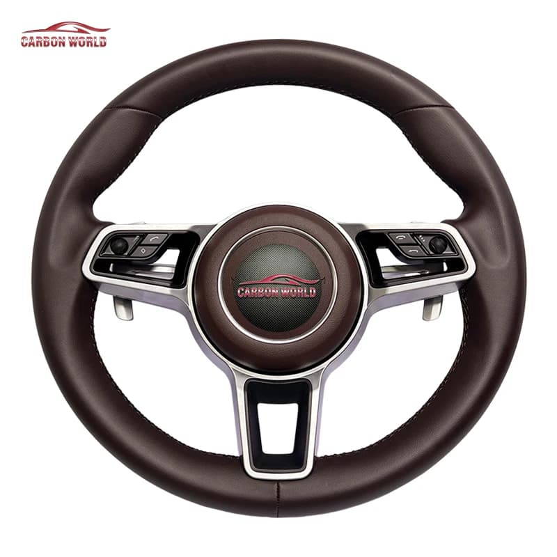 Volant personnalisé pour Porsche 987 958 Cayman Boxster Panamera Macan Cayenne Taycan 911 992 997 970 971 GT