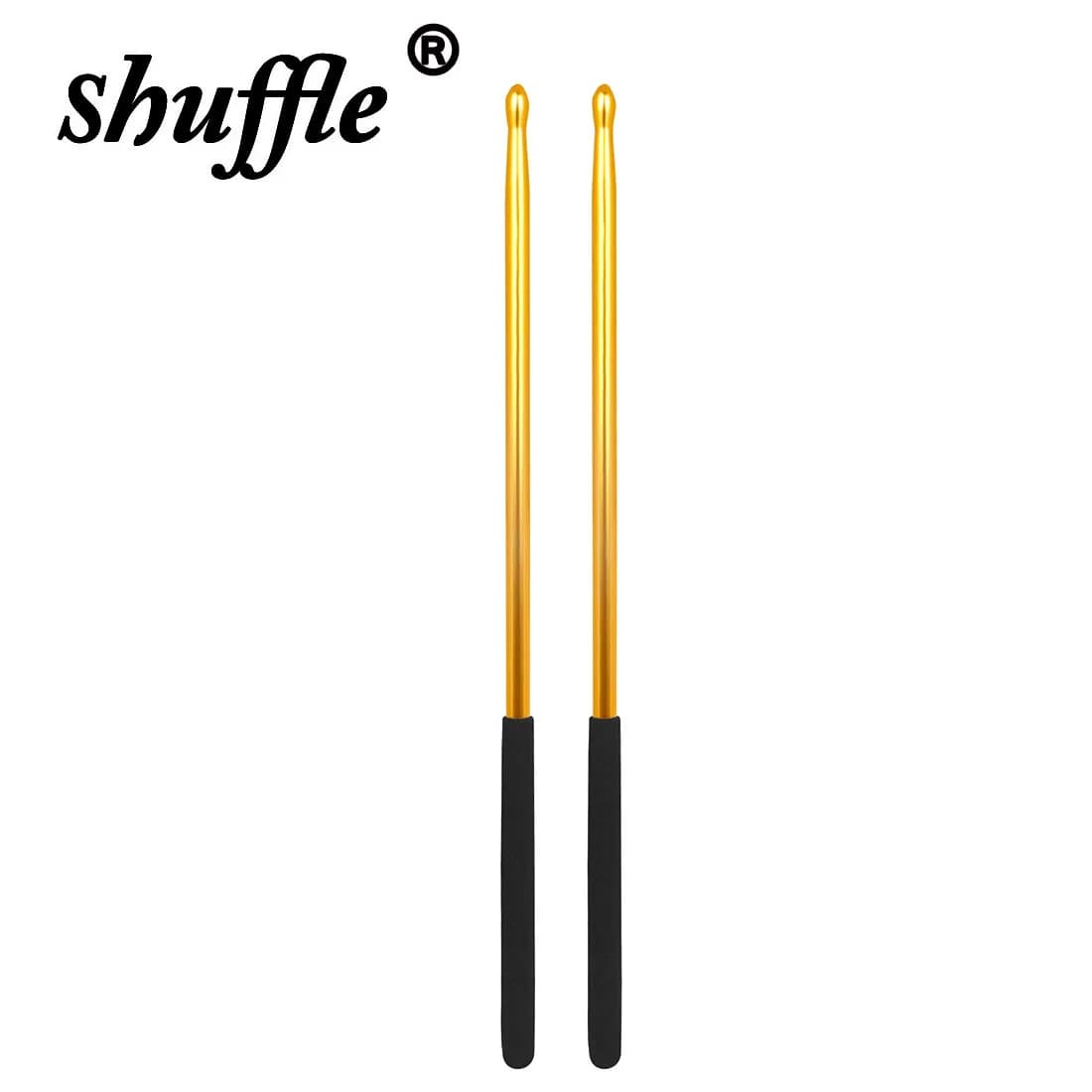 Baguettes de batterie en métal, tête en forme de larme 5A, solide, entraînement au poignet professionnel, coordonnantes, accessoires pour batterie de jazz