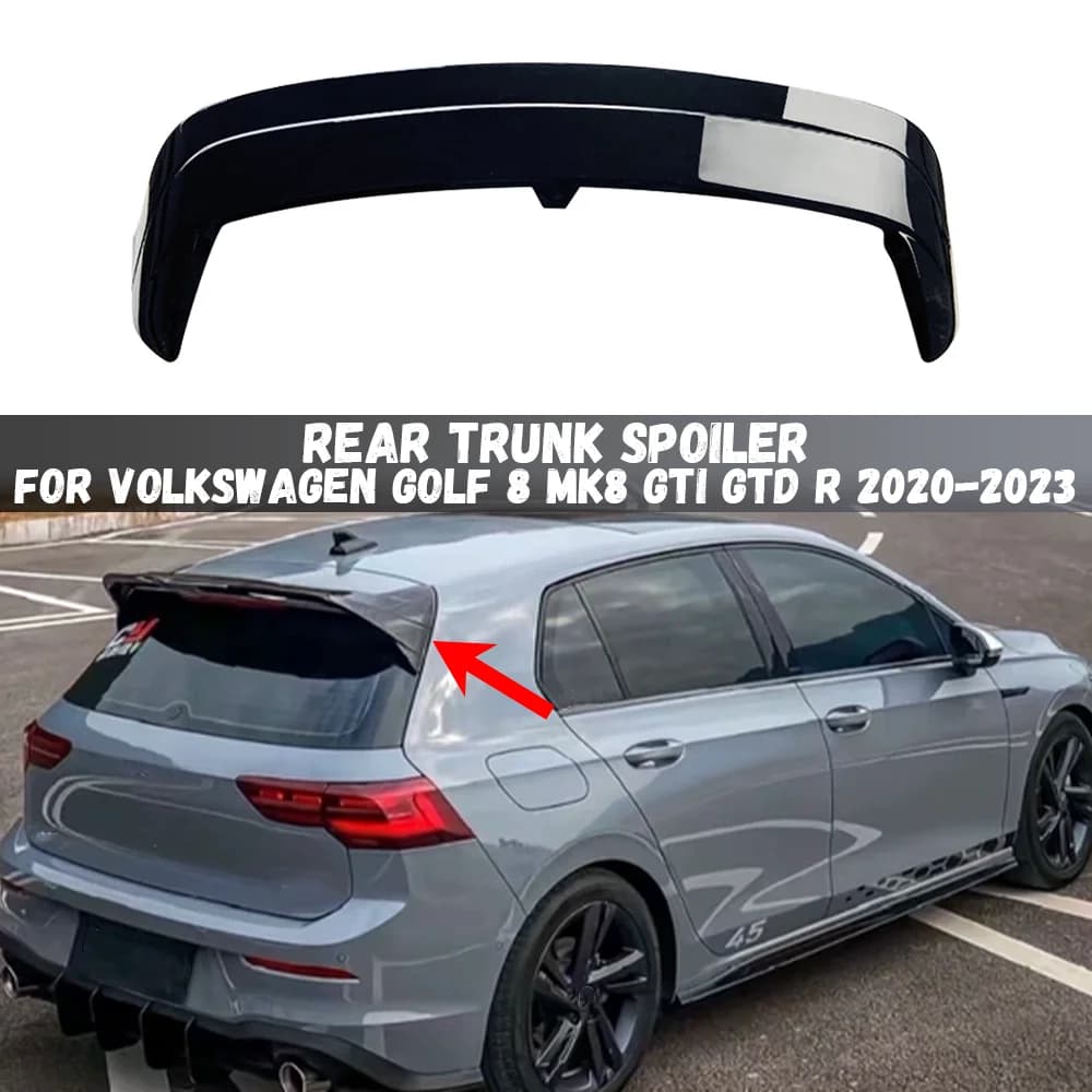 Becquet de toit arrière de Style CS ClubSport, diffuseur de coffre arrière, aile arrière pour VW Golf 8 MK8 GTI GTD R 2020 2021 2022 2023