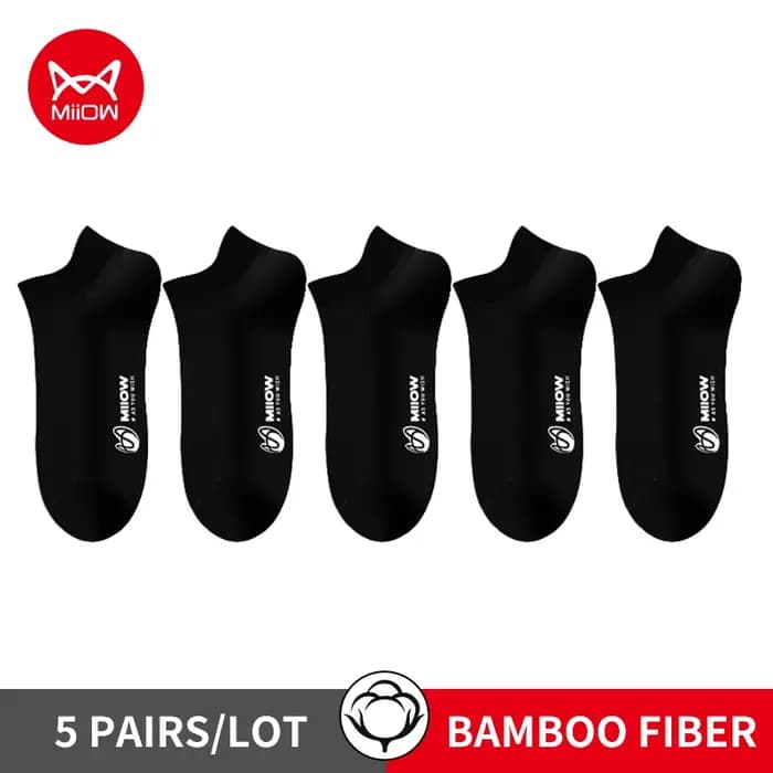 Ata iOW-Ensemble de chaussettes d'été en coton pour homme, maille respirante, douce, dépistolet ante, glacée, coordonnante, 5 paires