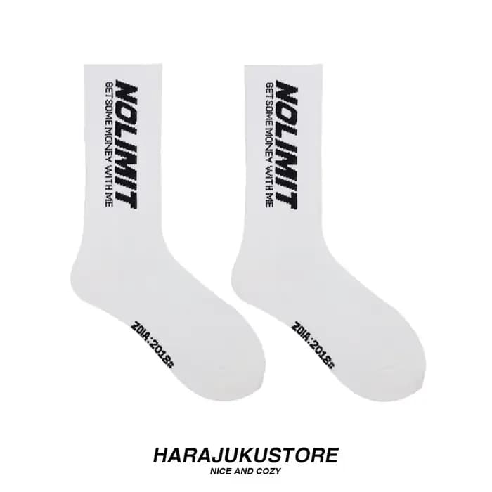Chaussettes mi-mollet en coton pour hommes et femmes