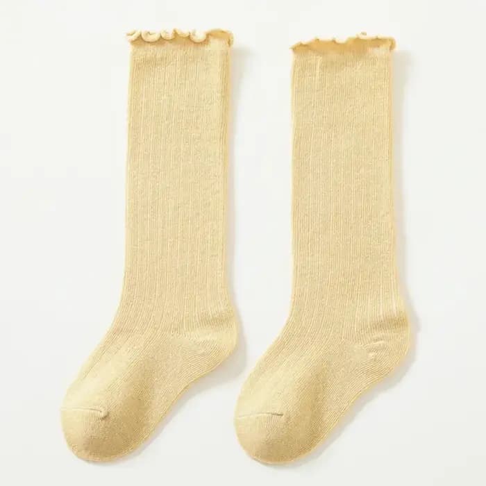 Chaussettes hautes à volants pour enfants