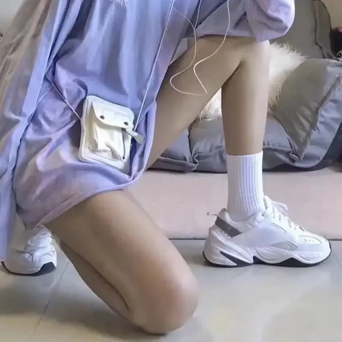 Klein-Chaussettes de sport de rue décontractées pour femmes