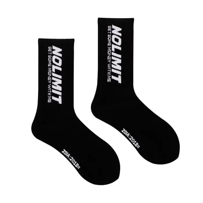 Chaussettes mi-mollet en coton pour hommes et femmes