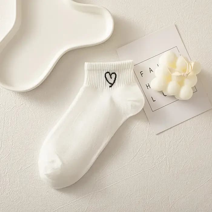Chaussettes blanches femme mince printemps été