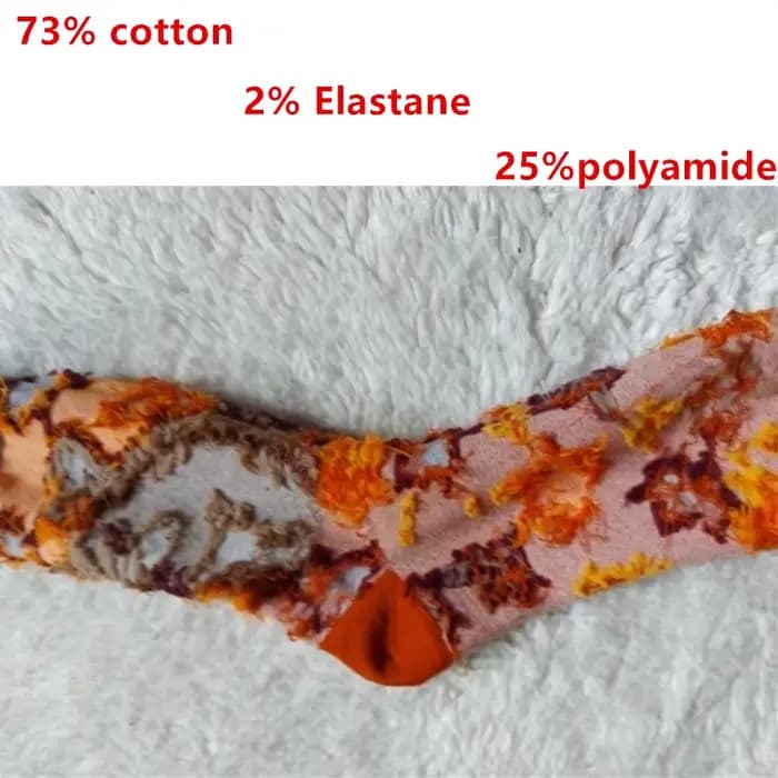 Chaussettes colorées unisexes en coton pour hommes et femmes