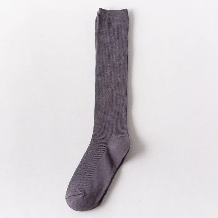 Chaussettes longues en coton coloré néon pour femmes