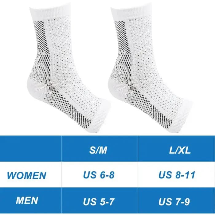 Chaussettes de compression sans orteils pour neuropathie du pied