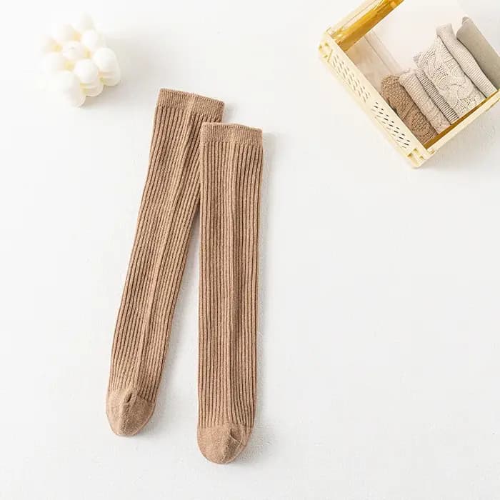 Chaussettes longues tricotées pour garçons et filles