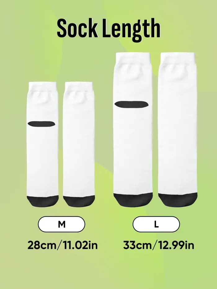 Chaussettes personnalisées avec photo personnalisée, chaussettes amusantes personnalisables avec votre photo, deux tailles disponibles, cadeau unique pour couple