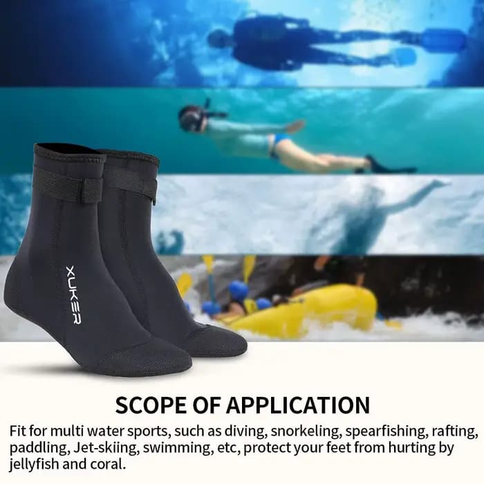 Chaussettes en néoprène 3mm, chaussons de plage, volley-ball, sable, football, plongée, natation, surf, apnée, pêche, pataugeoire, kayak, Rafting