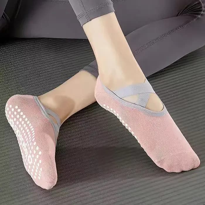 Chaussettes de yoga professionnelles antidérapantes pour femme