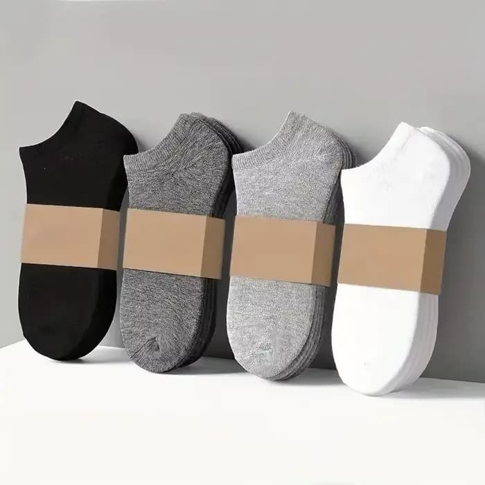 1/10 paires de chaussettes invisibles pour hommes cheville courte No Show bas coton noir blanc antidérapant Silicone été mince chaussette respirant