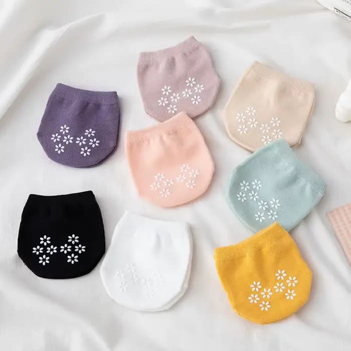 Demi-chaussette Invisible en coton pur pour femme
