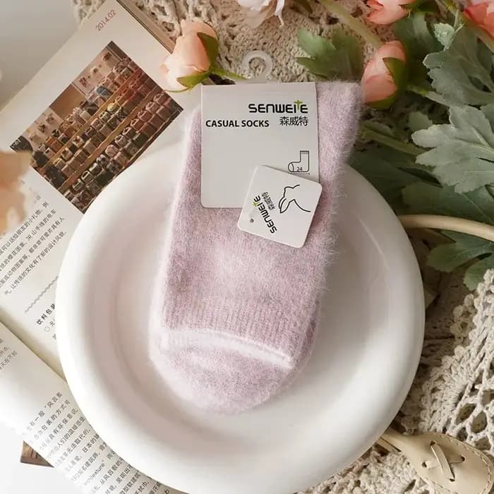 Chaussettes en laine pour femmes automne hiver
