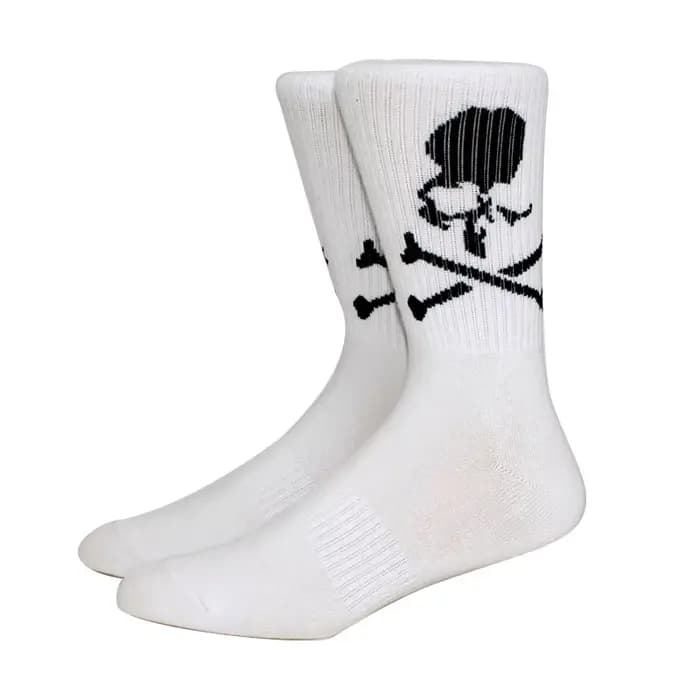2 paires hommes chaussettes nouvelle mode coton blanc noir chaussettes femmes Skateboard chaussettes