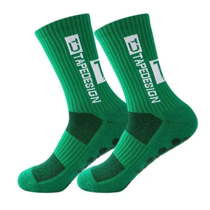 2026 Nouveau design de bande antidérapante chaussettes de football mi-mollet antidérapant