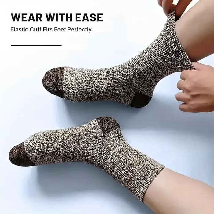 5 paires de chaussettes en laine mérinos pour hommes et femmes