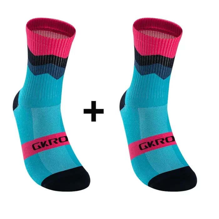 2 paires de chaussettes de cyclisme professionnelles