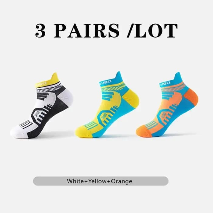 3 paires/lot hommes coupe basse chaussettes de Fitness professionnel
