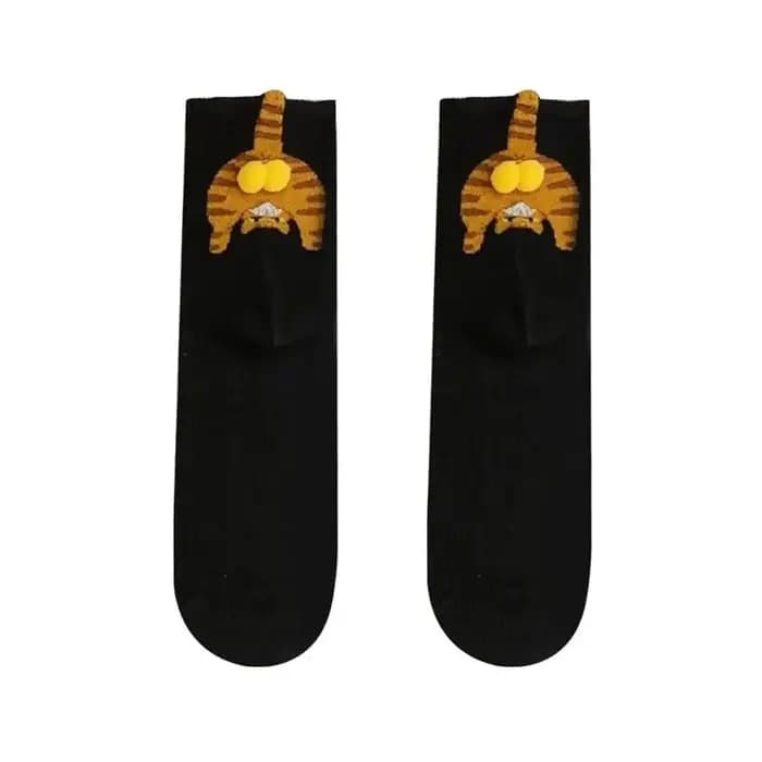 Chaussettes de Couple en forme d'œuf de chat mignon