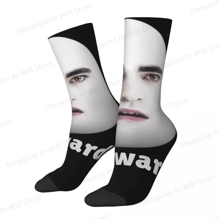 Edward Cullen Eggward hommes femmes chaussettes heureuses cyclisme nouveauté printemps été automne hiver bas cadeau