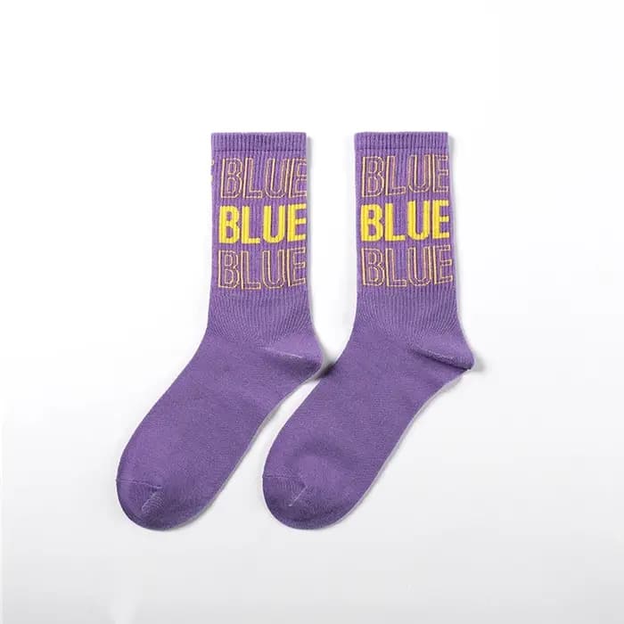 Chaussettes blanches Happy Crew pour femmes, chaussettes en coton, mode japonaise, graffiti à l'encre, hip hop, Harajuku, nouveauté, art drôle